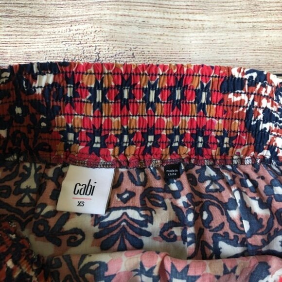 Cabi Isabel Patchwork Floral Ruffle Skirt Size XS - Picture 6 of 6